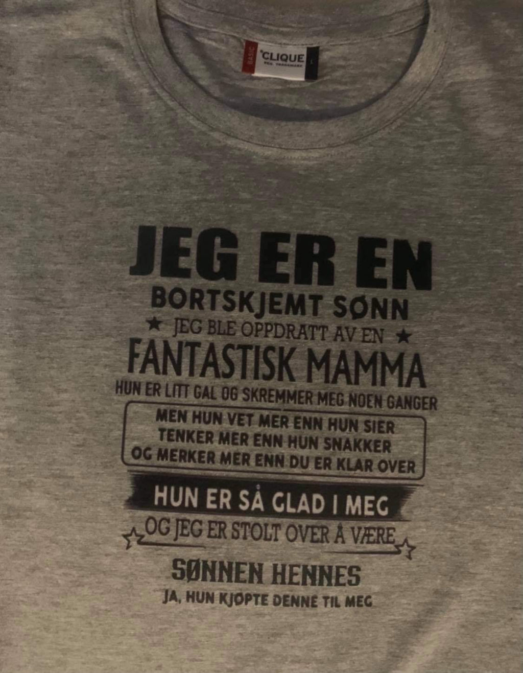 JEG ER EN BORTSKJEMT SØNN