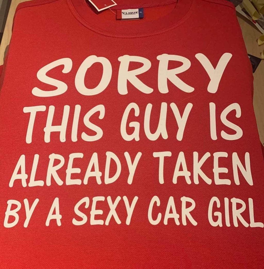 SORRY THIS GUY IS ALREADY TAKEN BY A SEXY CAR GIRL
