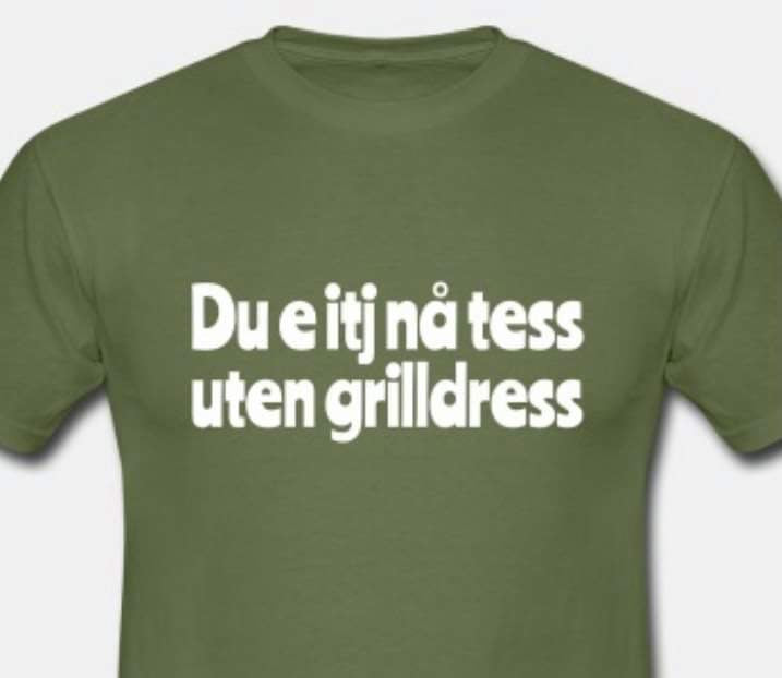 Du e itj nå tess uten grilldress